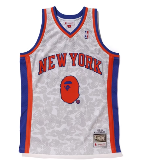 BAPE x Mitchell & Ness Knicks Basketball Swingman Jersey-S