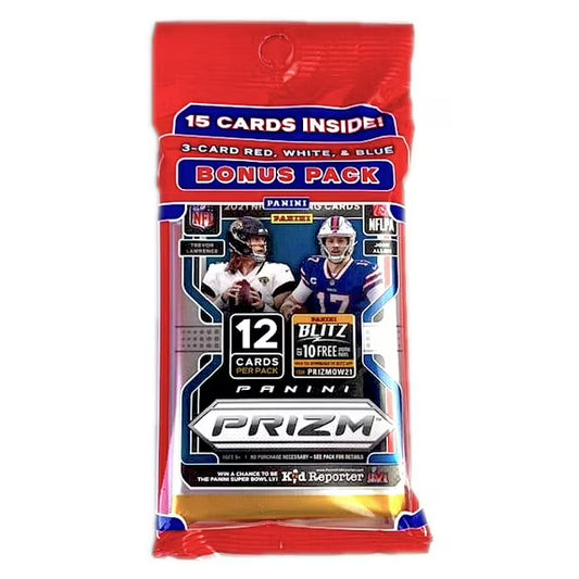2021 Panini Prizm NFL Football Cello Bonus Fat Pack