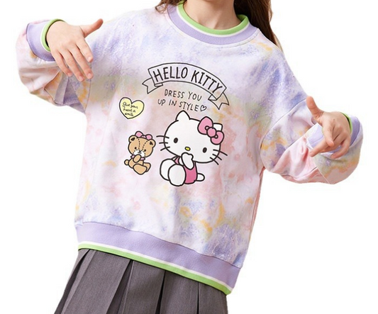 Tie Dye Hello Kitty Hoodie Kids TBDE