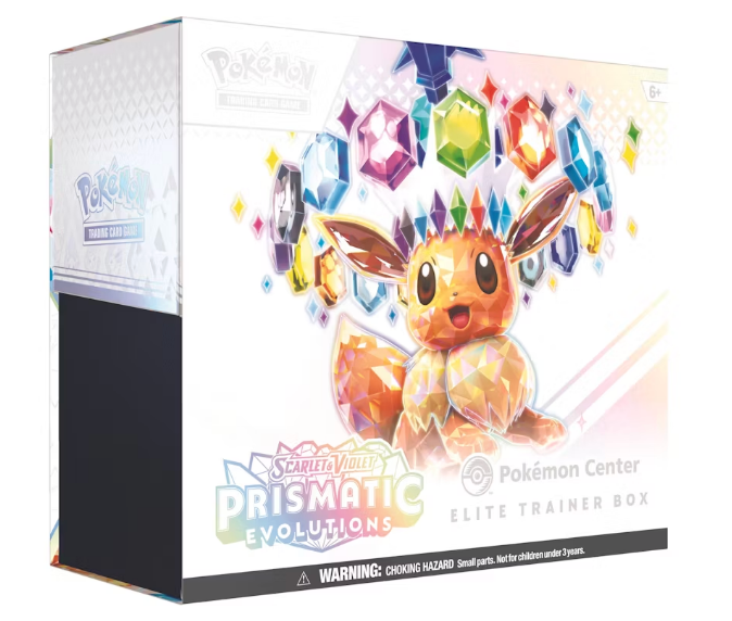 Pokémon Scarlet & Violet Prismatic Evolutions Pokemon Center Elite Trainer Box