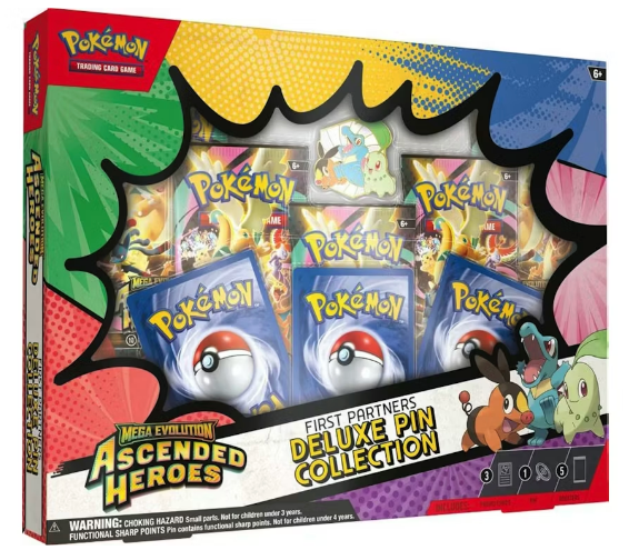 Pokemon Ascended Heroes First Partners Deluxe Pin Collection