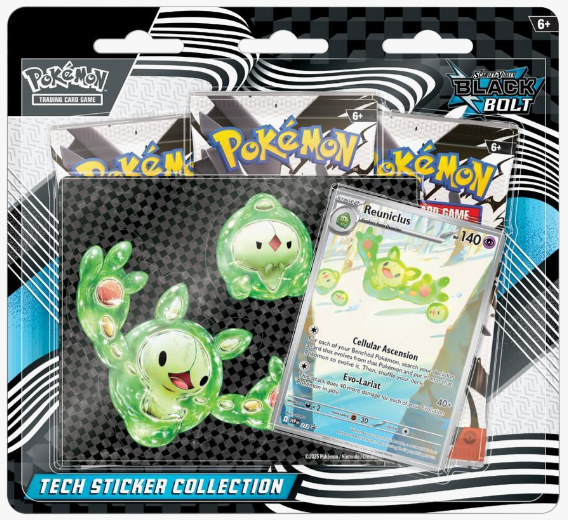Pokemon Black Bolt Tech Sticker Collection