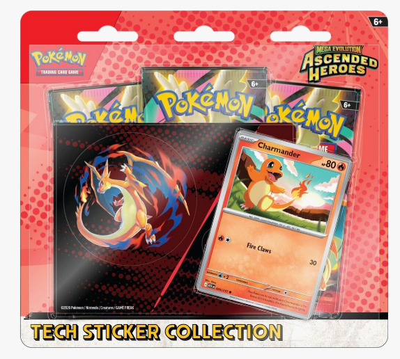 Pokemon Ascended Heroes Tech Sticker Collection - Charmander