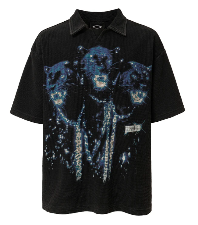 3 Leopards Waffle Heavy T-shirts