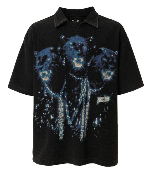 3 Leopards Waffle Heavy T-shirts