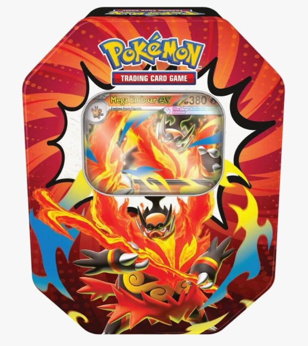 Pokémon Ascended Heroes Tin [Mega Emboar ex]